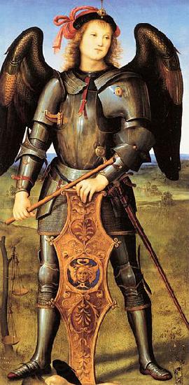 Pietro Perugino Archangel Michael Norge oil painting art